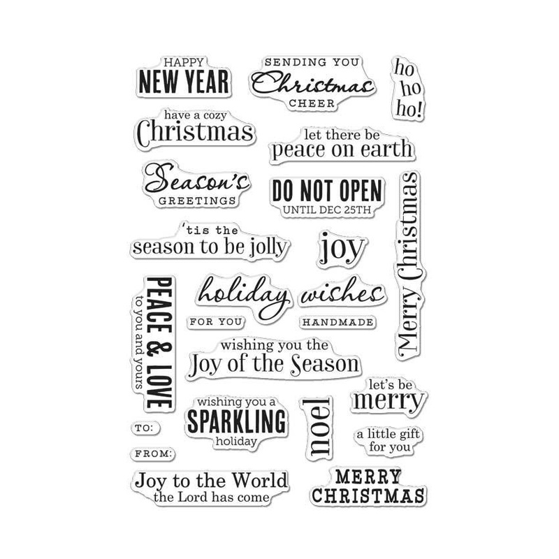 Christmas Messages Clear Stamp Set