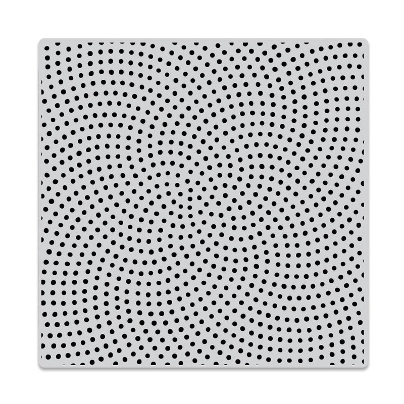 Dot Moire Bold Prints Cling Stamp