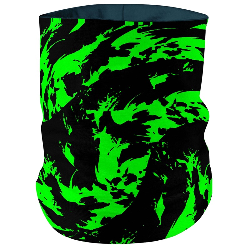 Neon Graffiti Paint Splatter Bandana Mask