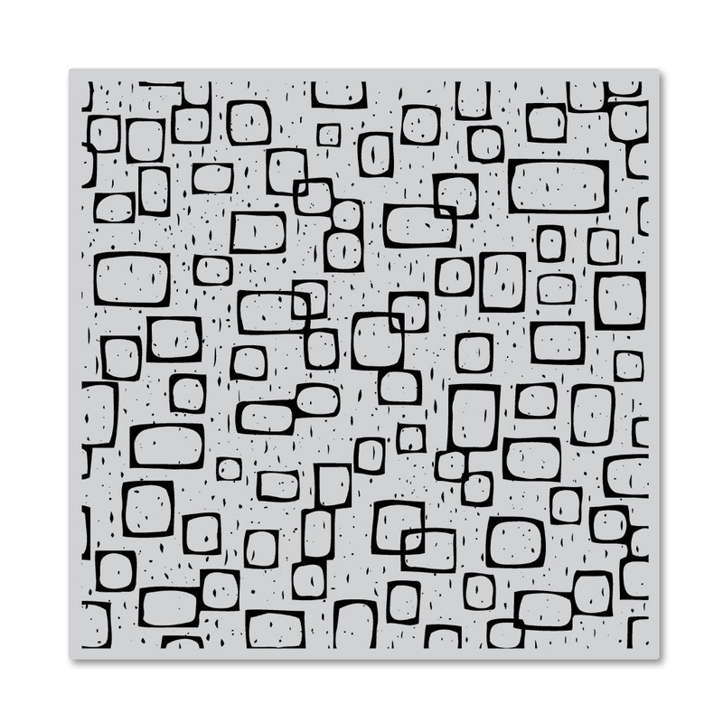 Abstract Frames Bold Prints Cling Stamp