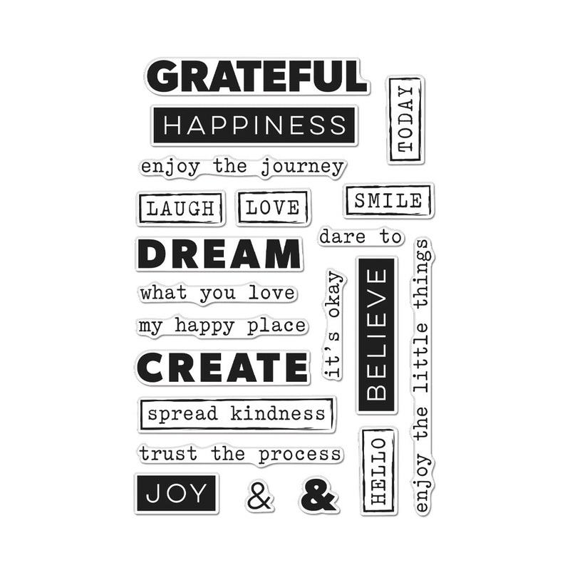 Art Journal Messages Clear Stamp Set