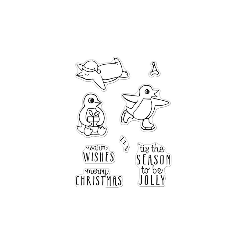 Warm Wishes Penguins Clear Stamp Set