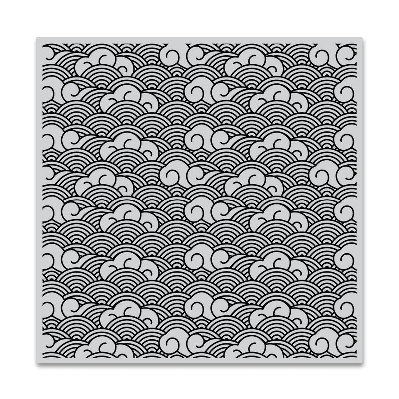 Waves and Clouds Bold Prints Cling Stamp