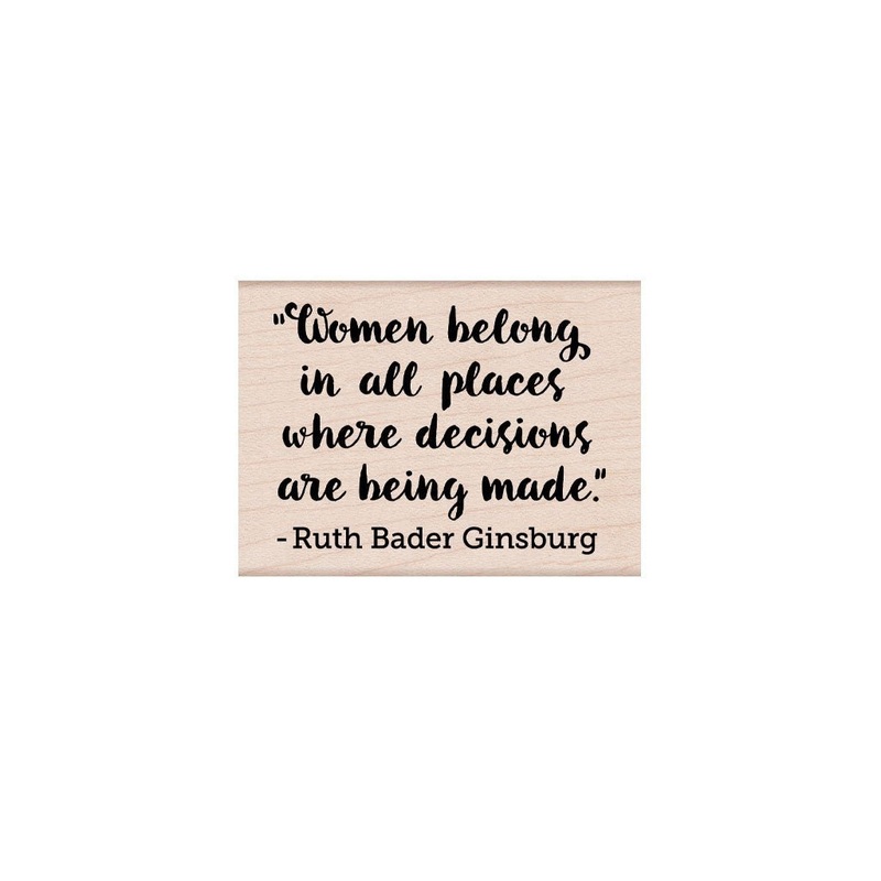 Women Belong Woodblock Stamp