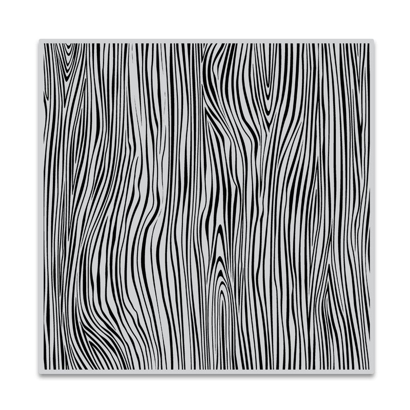 Woodgrain Bold Prints Cling Stamp