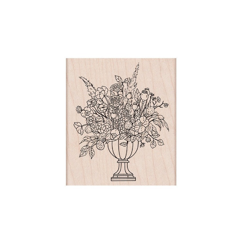 Autumn Arrangement Woodblock Stamp