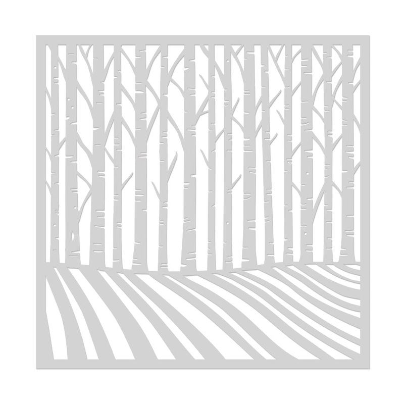 Birch Trees Stencil