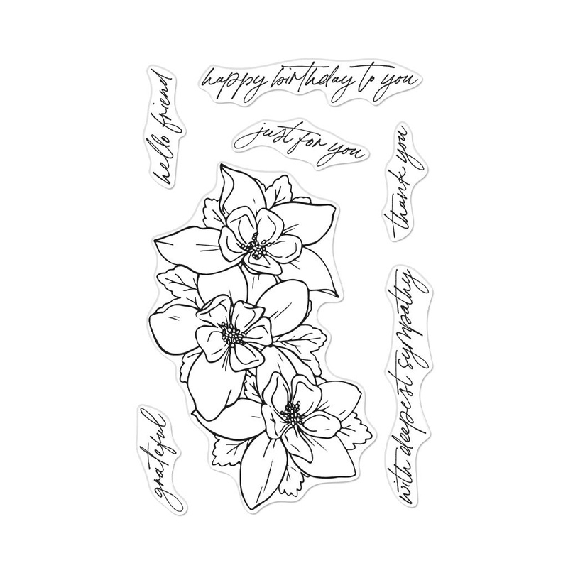Wild Columbine Clear Stamp Set