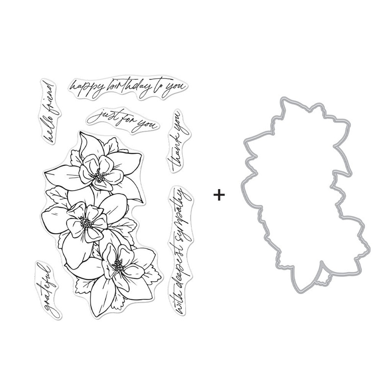 Wild Columbine Stamp & Cut