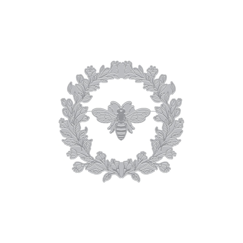 Antique Bee Letterpress + Foil Plate