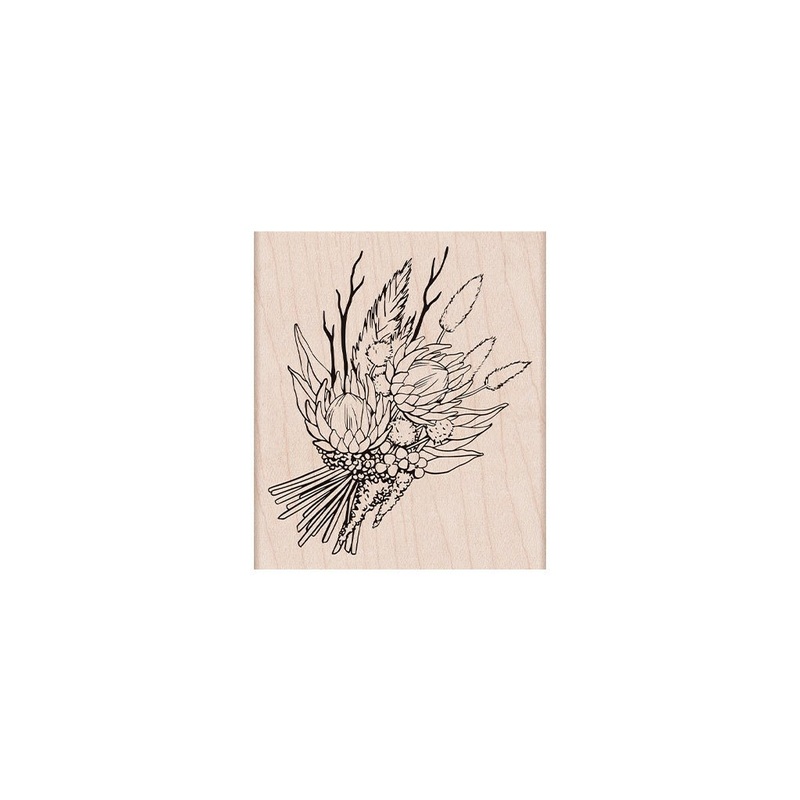 Autumn Sheaf Woodblock Stamp