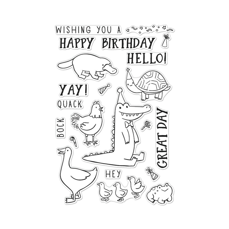 Birthday Animals Clear Stamp Set