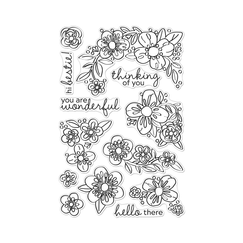 Bold Flowers Clear Stamp Set