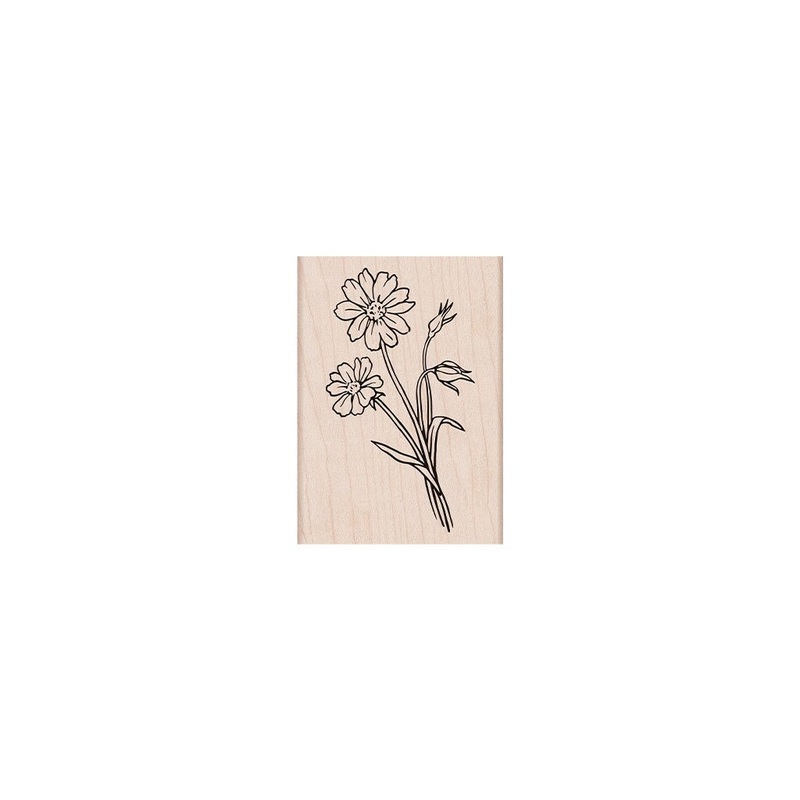 Wild Flower Woodblock Stamp
