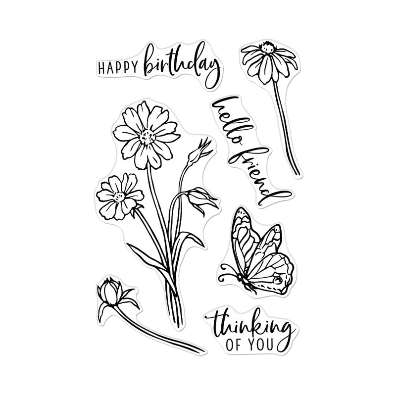 Wild Flowers Clear Stamp Set