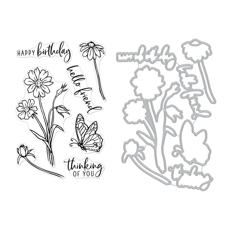 Wild Flowers Stamp & Cut