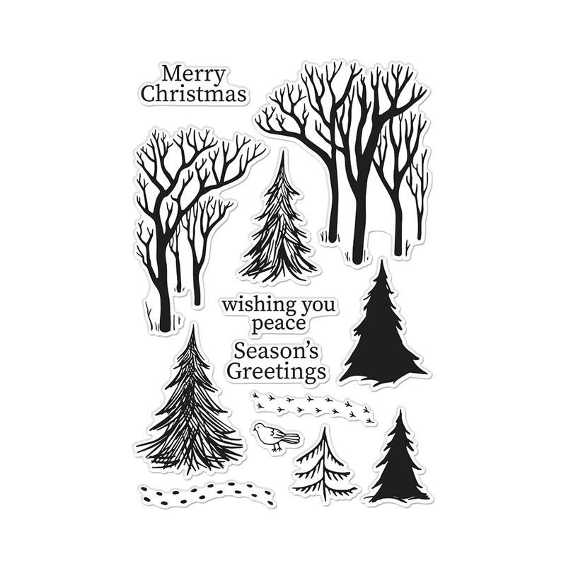 Winter Trees Clear Stamp Set