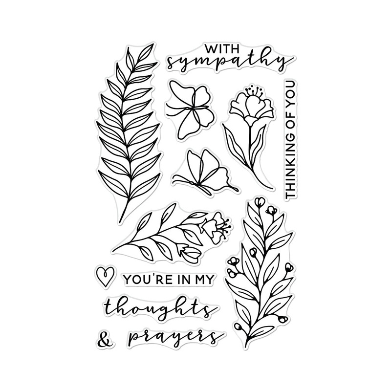 With Sympathy Clear Stamp Set