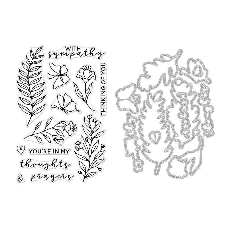 With Sympathy Stamp & Cut
