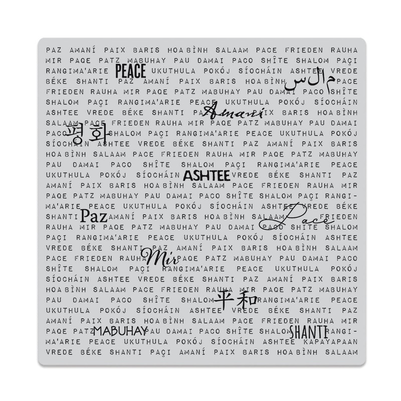 Words of Peace Bold Prints Cling Stamp