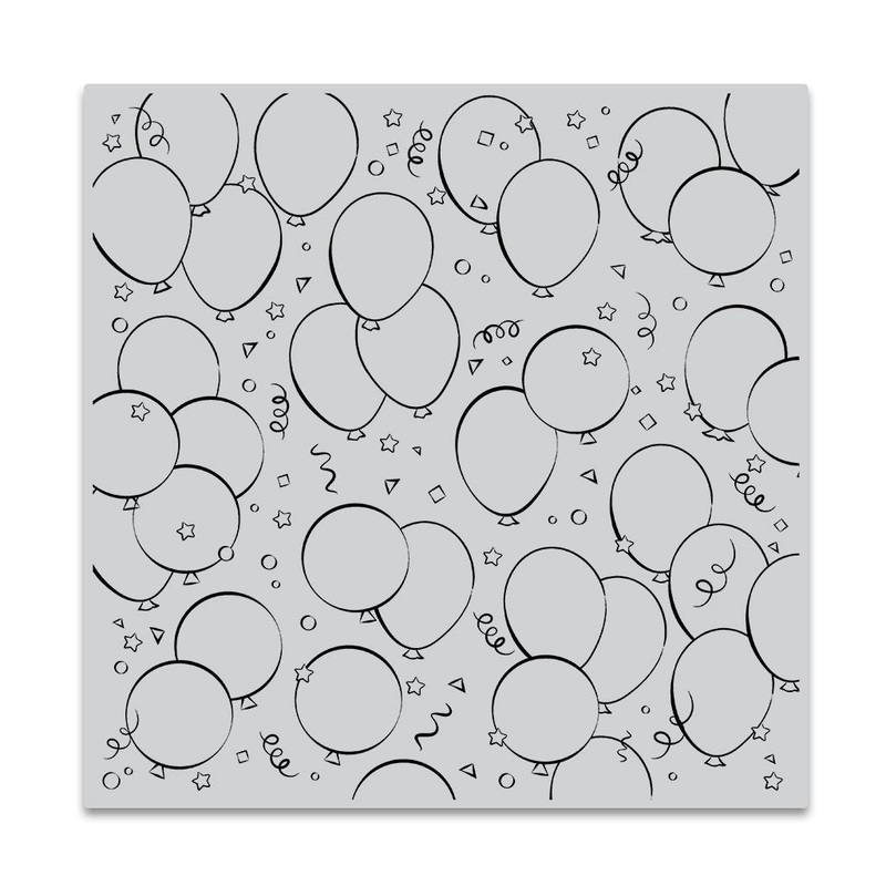 Birthday Balloons Bold Prints Cling Stamp