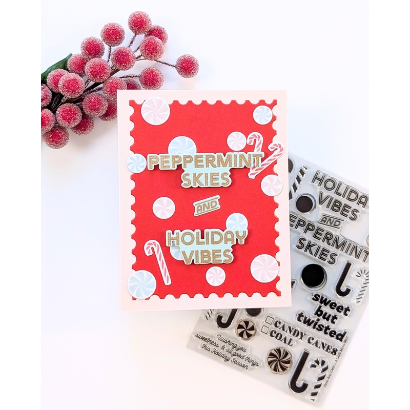A Little Merri-Mint Clear Stamp Set
