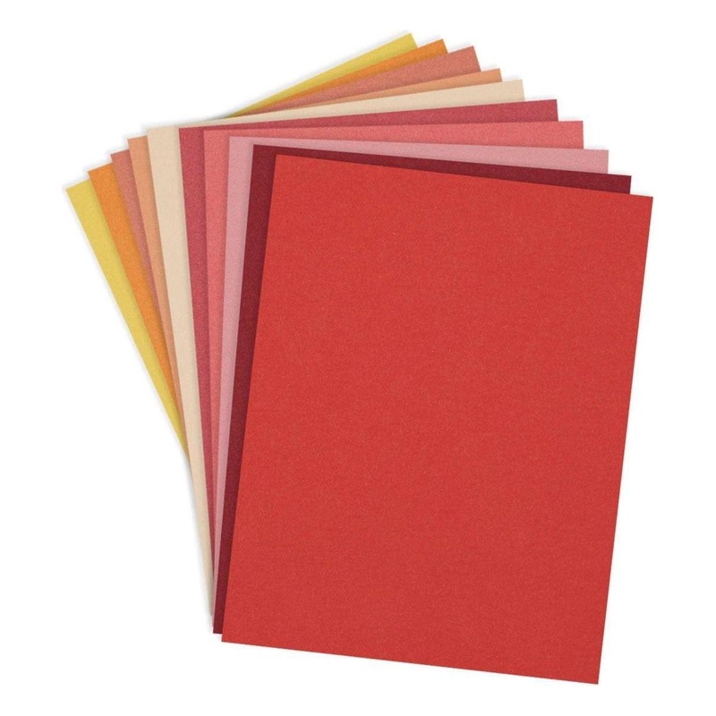 Warm Assortment ColorWheel Cardstock 8.5 x 11 - 20 Sheets