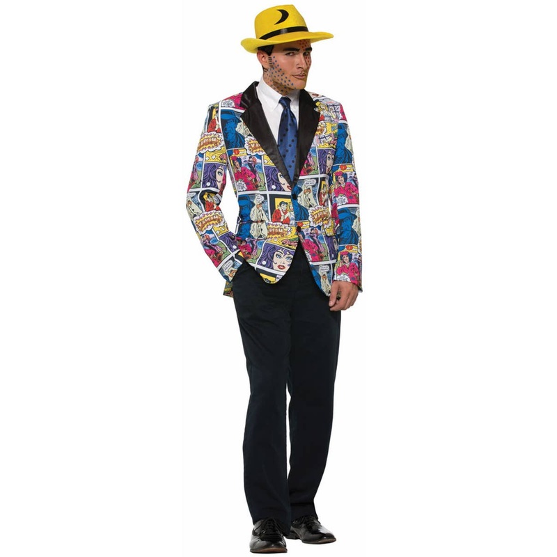 1950s Pop Art Comic Mens Costume Jacket