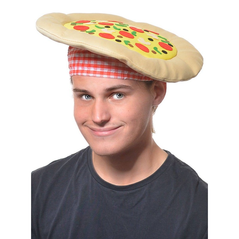Novelty Plush Pizza Costume Hat