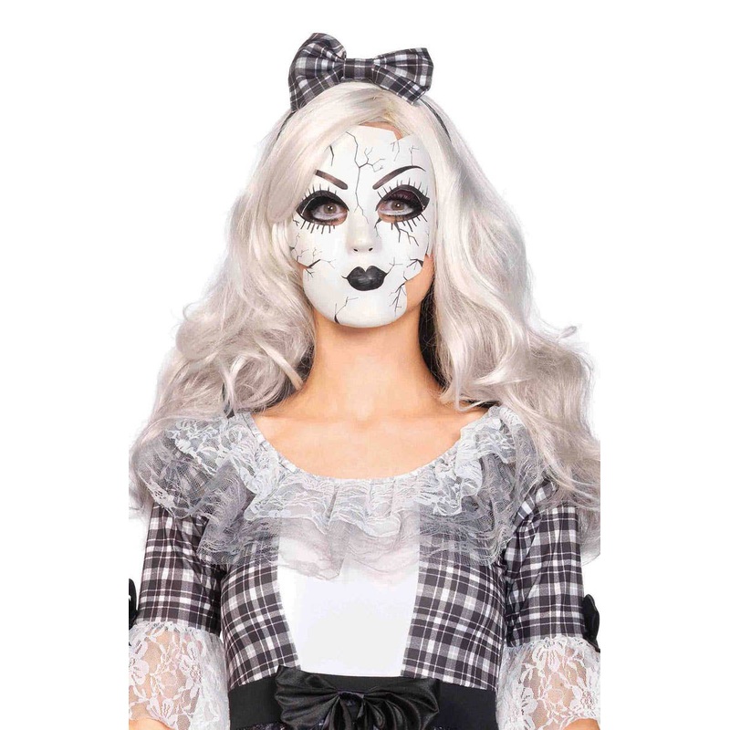 Porcelain Doll Womens Halloween Costume Mask
