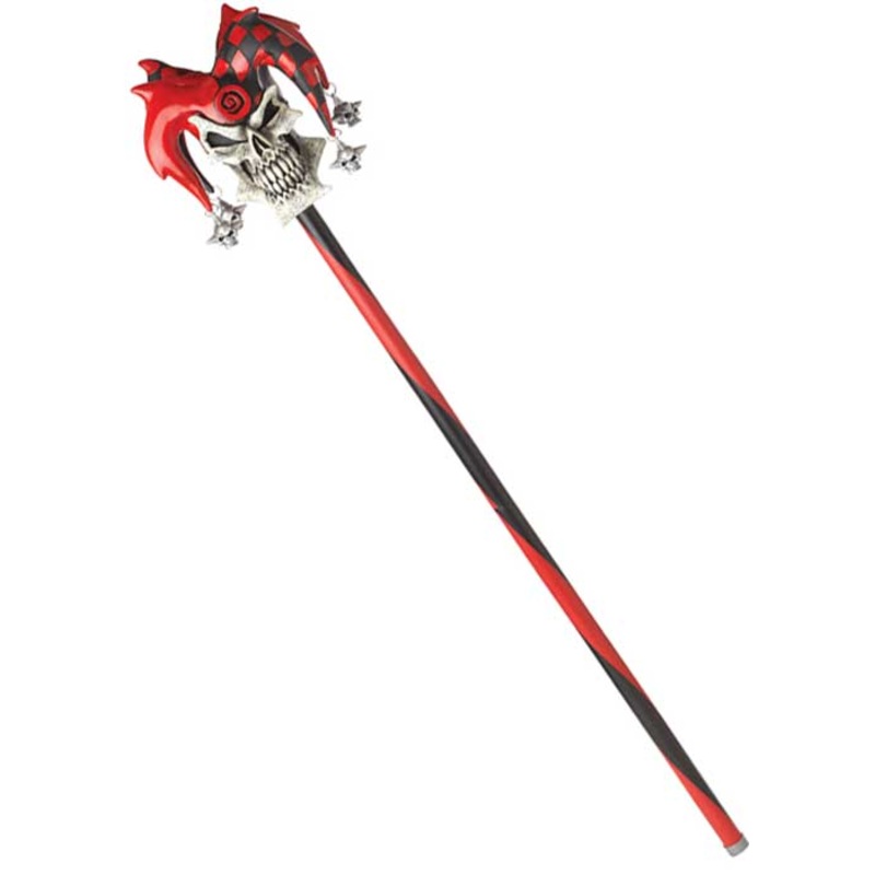 Psycho Jester Halloween Cane Costume Accessory