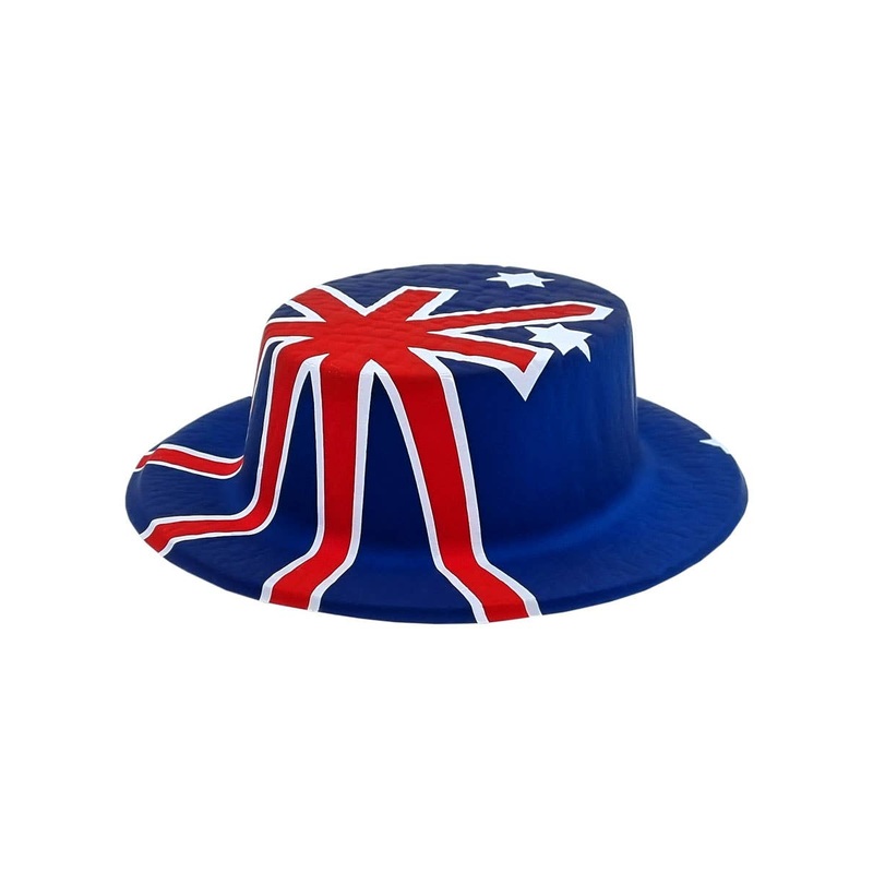 Australian Flag Plastic Costume Hat