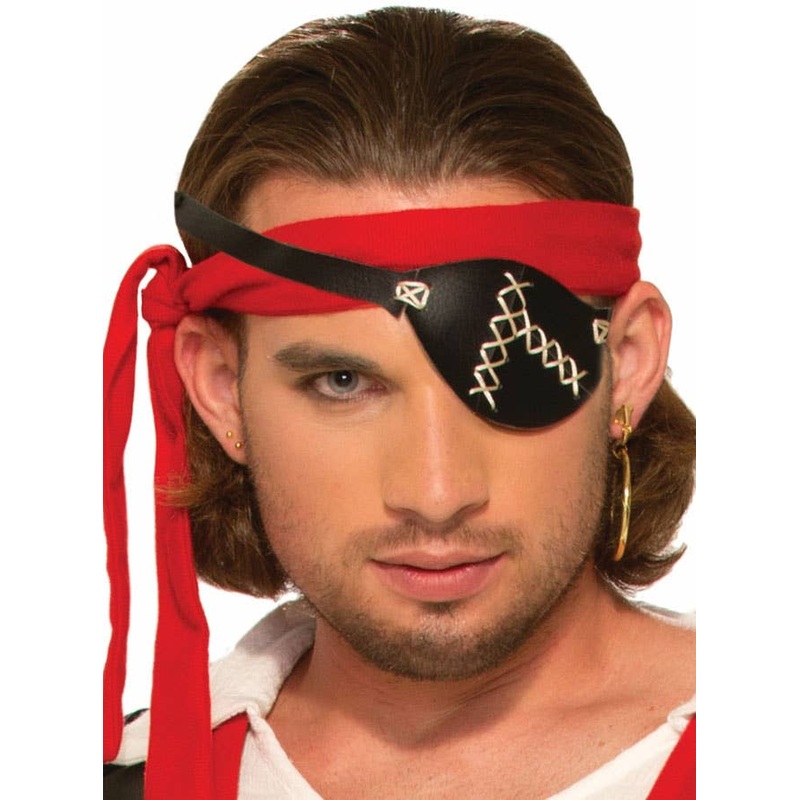 Pirate Costume Eyepatch with Stitches