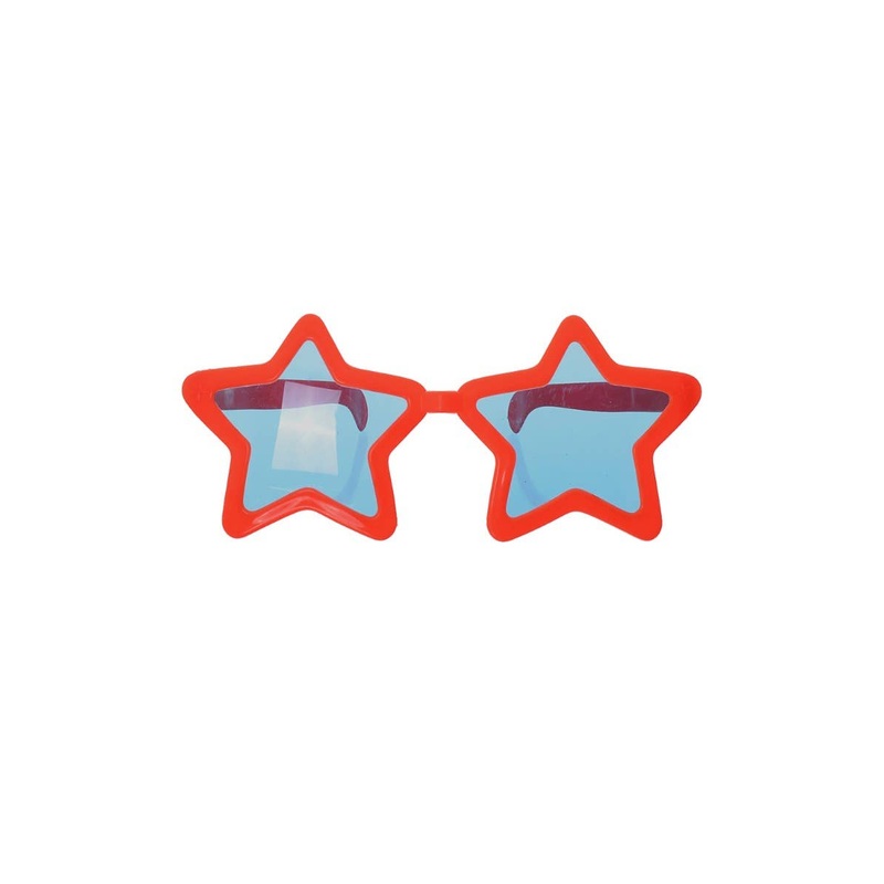 Oversized Novelty Red Star Sunglasses Costume Accessory