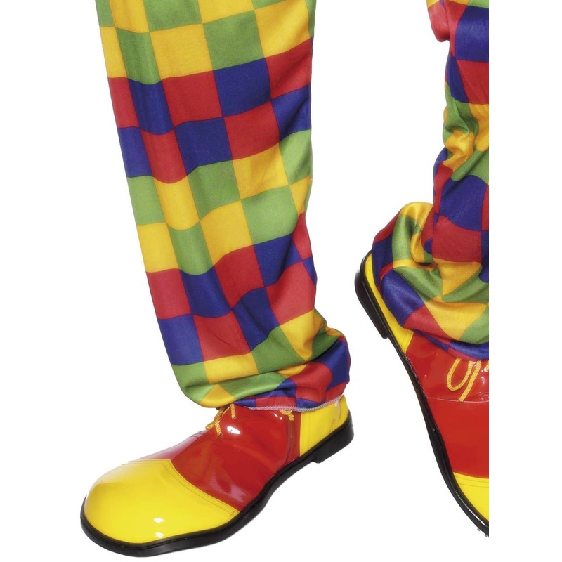 Oversized Red & Yellow Clown Shoes
